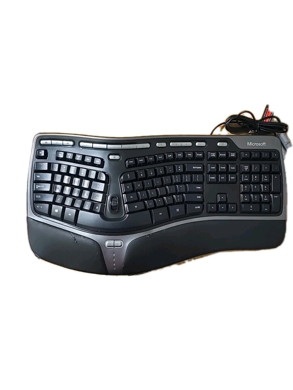 Microsoft Natural Ergonomic Keyboard 4000 v1.0 KU-0462 USB Wired - Tested